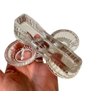 Vintage Salt Cellar Dip Dish with Toothpick Holder